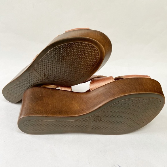 SBICCA Daytons Platform Leather Sandals in Metallic Coral Size 9M New - Picture 9 of 10